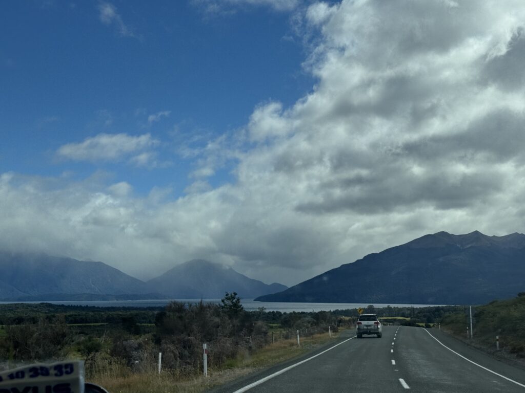 Te Anau to Milford Sound Road Trip, 1st stop: South Fiord of Lake Te Anau- a lake surrounded by large fiords