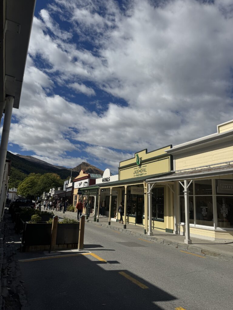 wooden buildings in arrowtown, new zealand